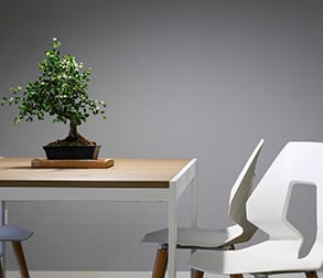 Upholstered chair with wooden legs